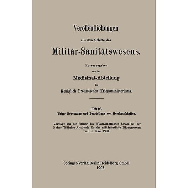 Ueber Erkennung und Beurteilung von Herzkrankheiten / Veröffentlichungen aus dem Gebiete des Militär-Sanitätswesens, Kenneth A. Loparo