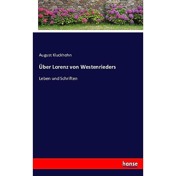 Über Lorenz von Westenrieders, August Kluckhohn