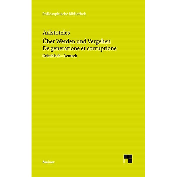 Über Werden und Vergehen, Aristoteles