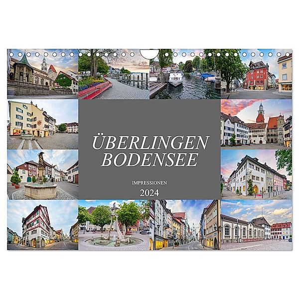 Überlingen Bodensee Impressionen (Wandkalender 2024 DIN A4 quer), CALVENDO Monatskalender, Dirk Meutzner