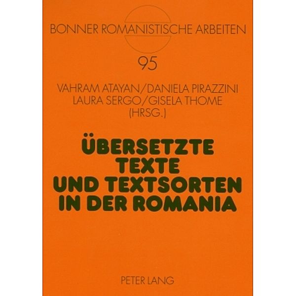 Übersetzte Texte und Textsorten in der Romania