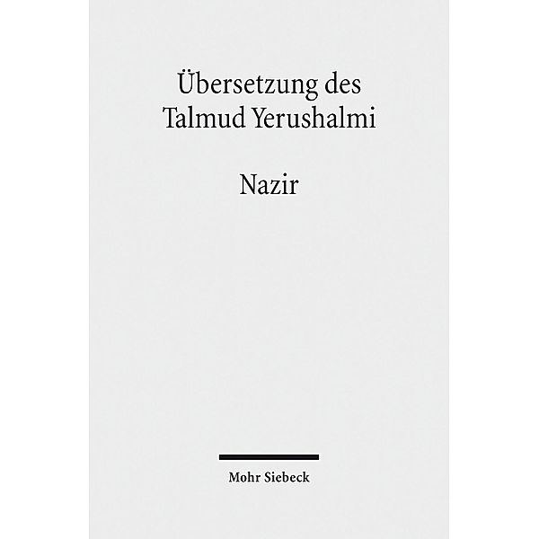 Übersetzung des Talmud Yerushalmi: Bd.3/6 Seder Nashim