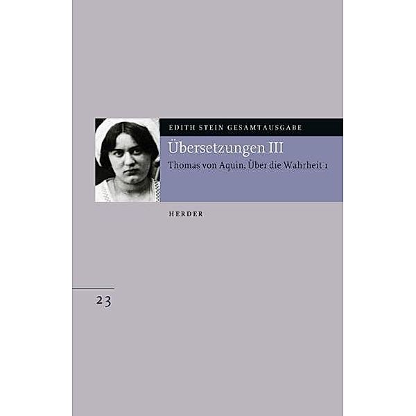 Übersetzung e..3, Edith Stein