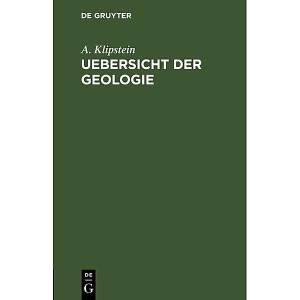 Uebersicht der Geologie, A. Klipstein