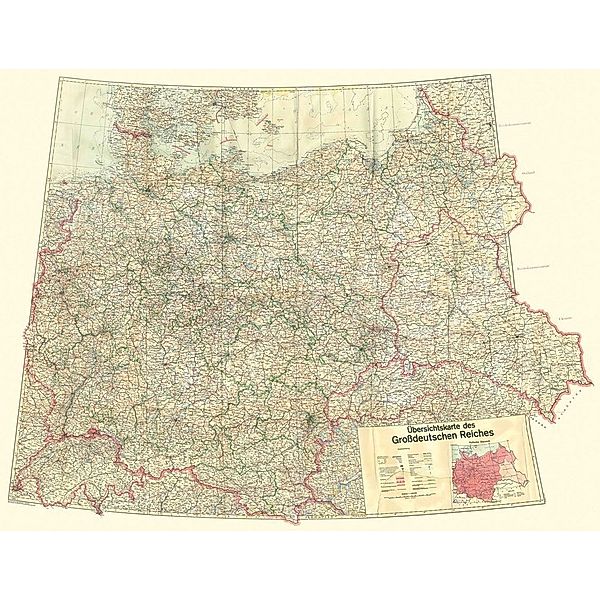 Übersichtskarte des Grossdeutschen Reiches - Dezember 1942