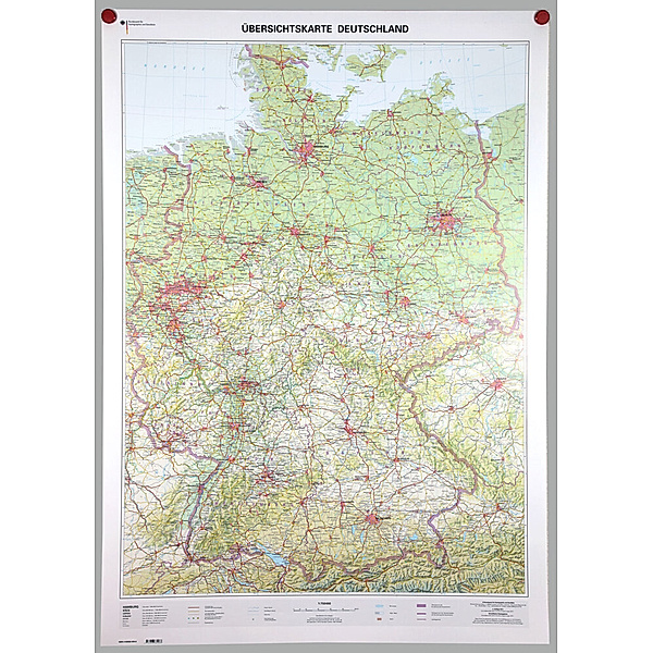 Übersichtskarte Deutschland 1:750000, BKG - Bundesamt für Kartographie und Geodäsie