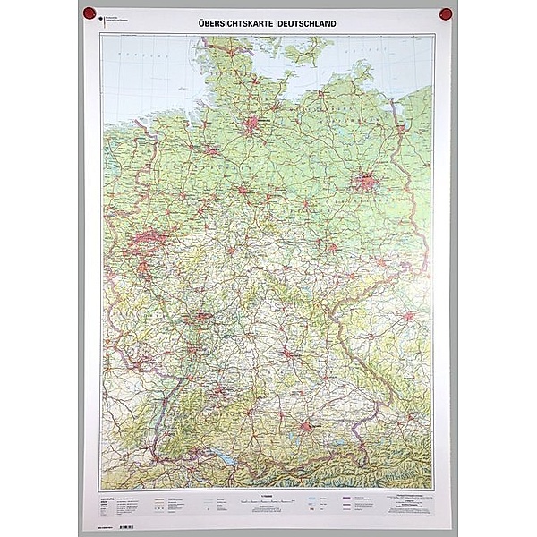 Übersichtskarte Deutschland 1:750000, Planokarte, BKG - Bundesamt für Kartographie und Geodäsie
