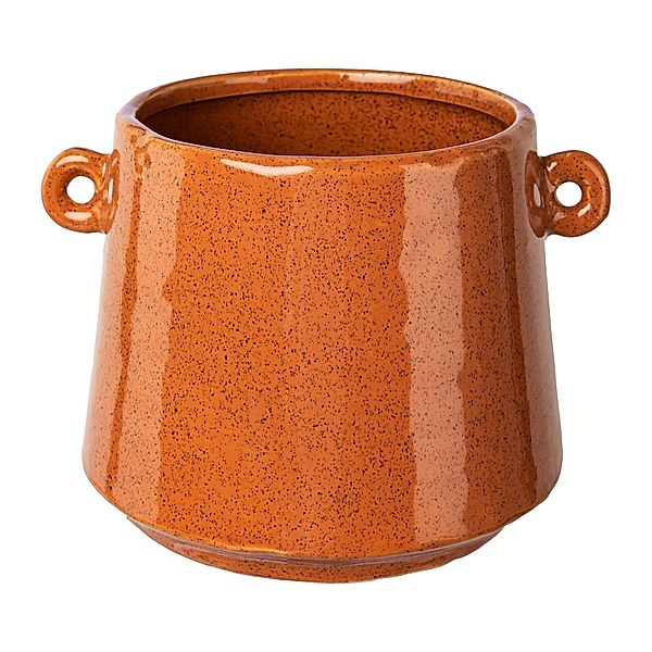 Übertopf EMMA aus Keramik (Farbe: cognac)