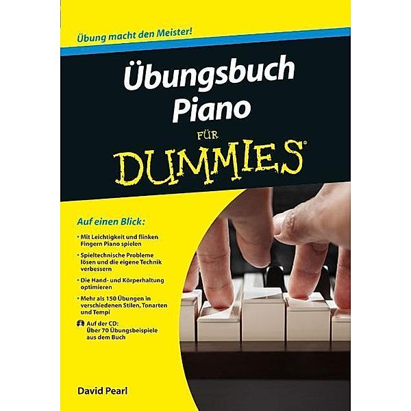 Übungsbuch Piano für Dummies, m. Audio-CD, David Pearl
