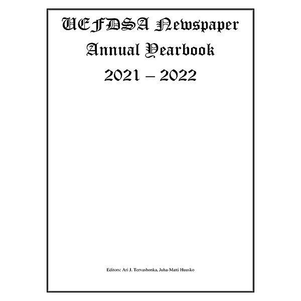 UEF DSA Newspaper Annual yearbook 2021-2022, Ari Tervashonka, Juha-Matti Huusko