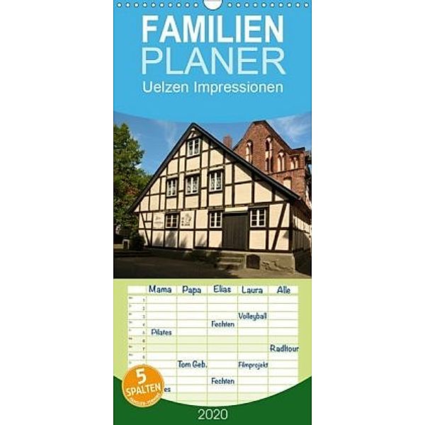 Uelzen Impressionen - Familienplaner hoch (Wandkalender 2020 , 21 cm x 45 cm, hoch), Christiane Kulisch