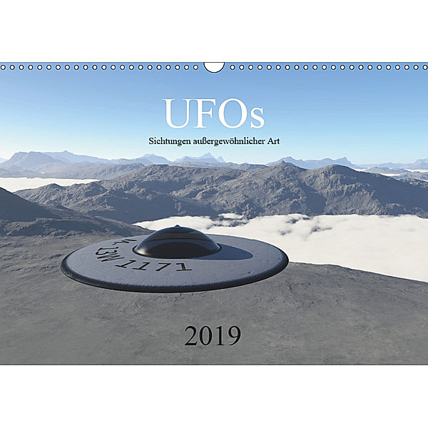 UFOs - Sichtungen außergewöhnlicher Art (Wandkalender 2019 DIN A3 quer), Michael Wlotzka und Linda Schilling