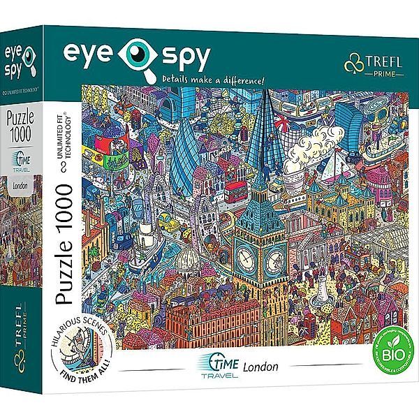 Trefl UFT Eye Spy Puzzle 1000 - Imaginary Cities: London, Großbritanien