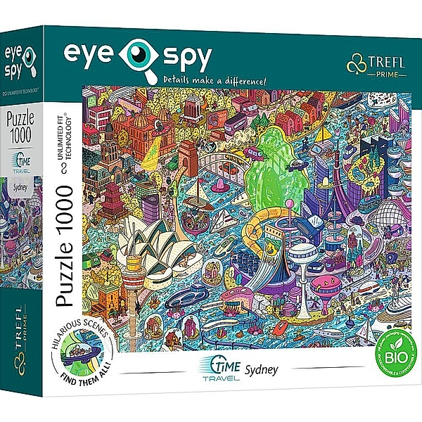 Trefl UFT Eye Spy Puzzle 1000 - Time Travel: Sydney, Australien