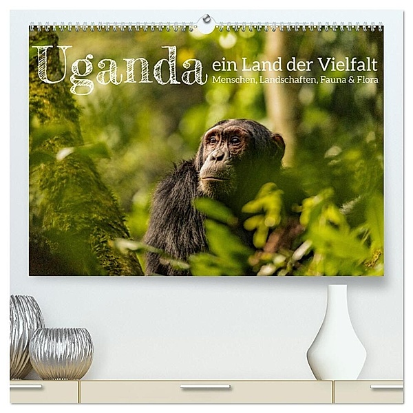 Uganda - ein Land der Vielfalt (hochwertiger Premium Wandkalender 2024 DIN A2 quer), Kunstdruck in Hochglanz, rsiemer