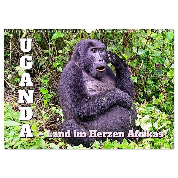Uganda - Land im Herzen Afrikas (Wandkalender 2024 DIN A3 quer), CALVENDO Monatskalender, Calvendo