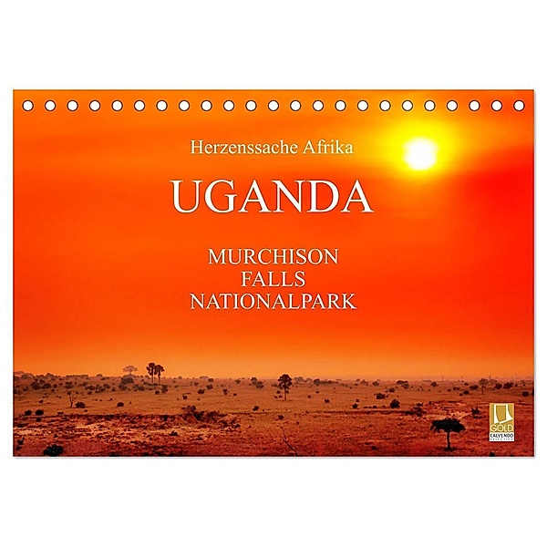 UGANDA - Murchison Falls Nationalpark (Tischkalender 2025 DIN A5 quer), CALVENDO Monatskalender, Calvendo, Wibke Woyke