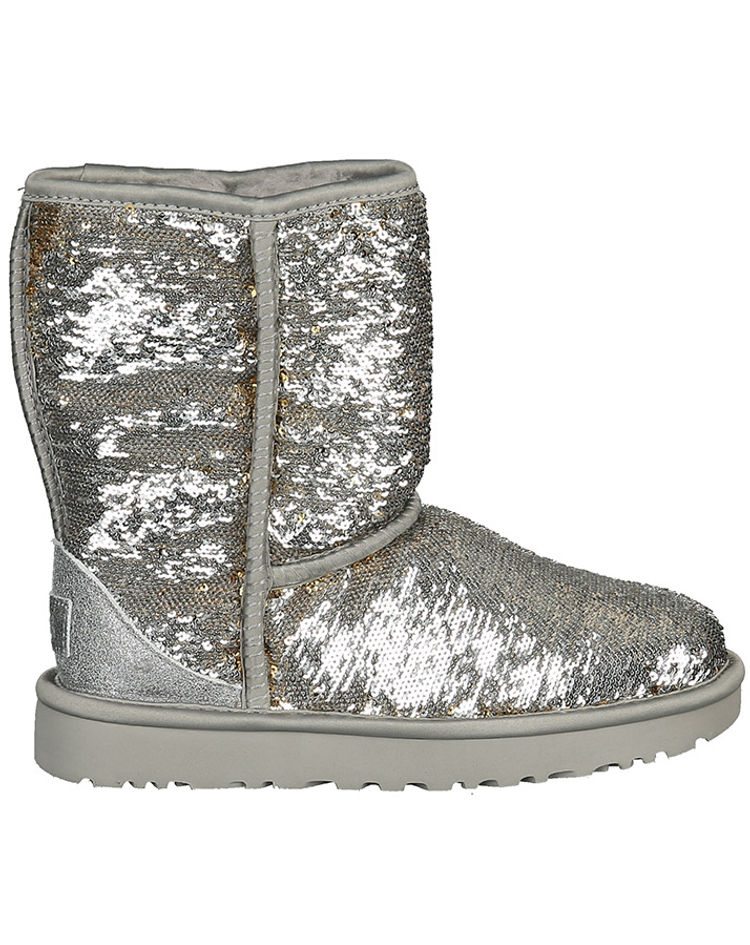 UGG® Boots CLASSIC SHORT COSMOS SEQUIN mit Wendepailletten in silber gold |  Weltbild.ch