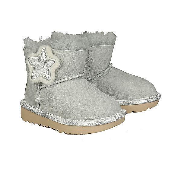 UGG UGG® Boots T MINI BAILEY BUTTON II STAR in hellgrau