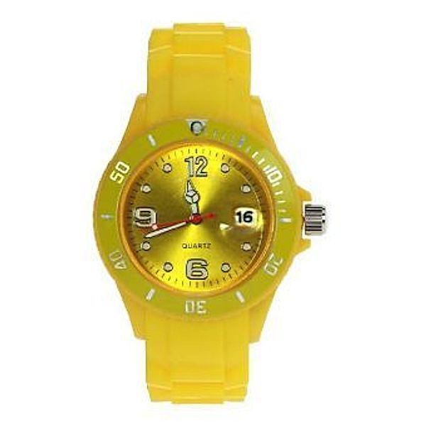 Uhr Silikon-Style gelb