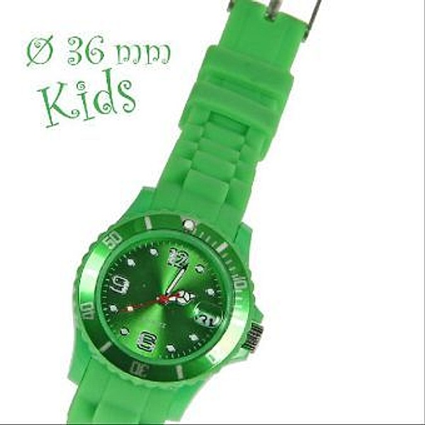 Uhr Silikon-Style Kids grün