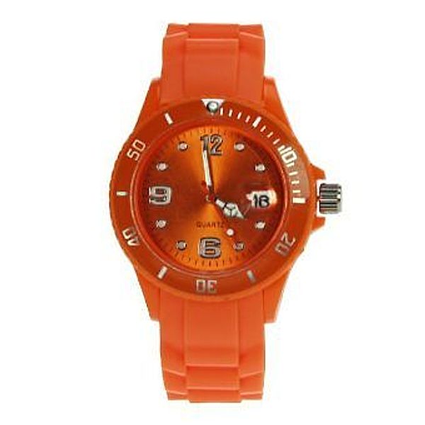 Uhr Silikon-Style orange