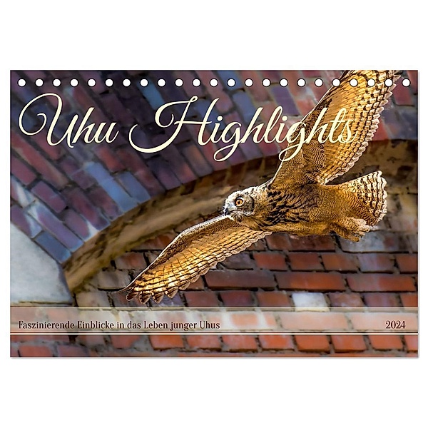 Uhu Highlights (Tischkalender 2024 DIN A5 quer), CALVENDO Monatskalender, Jennifer Hetzel