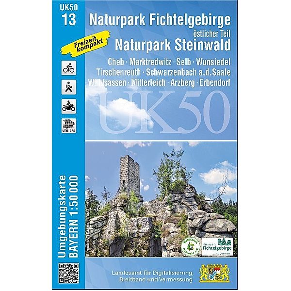 UK50-13 Naturpark Fichtelgebirge, östlicher Teil, Naturpark Steinwald