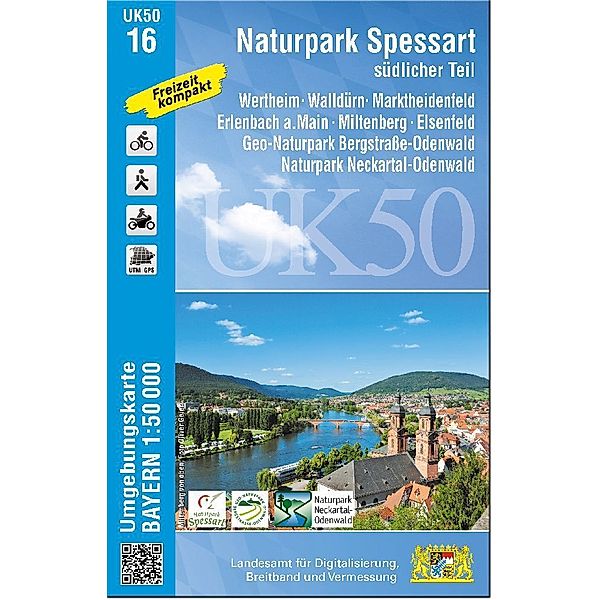 UK50-16 Naturpark Spessart südlicher Teil, Breitband und Vermessung, Bayern Landesamt für Digitalisierung