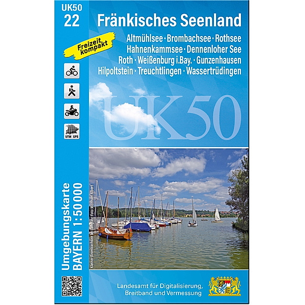 UK50-22 Fränkisches Seenland, Breitband und Vermessung, Bayern Landesamt für Digitalisierung