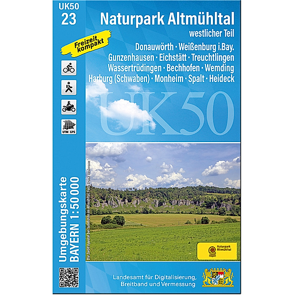 UK50-23 Naturpark Altmühltal westlicher Teil