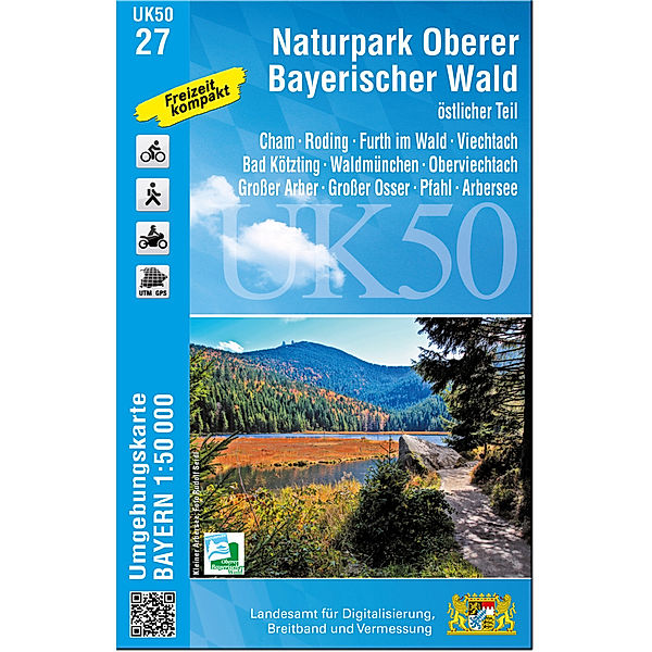 UK50-27 Naturpark Oberer Bayerischer Wald - östlicher Teil