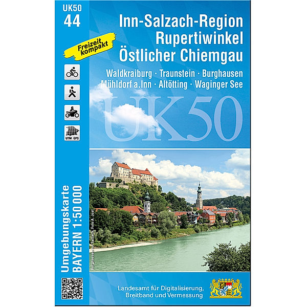 UK50-44 Inn-Salzach-Region, Rupertiwinkel, Östlicher Chiemgau, Breitband und Vermessung, Bayern Landesamt für Digitalisierung
