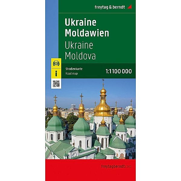 Ukraine - Moldawien, Straßenkarte 1:1.000.000, freytag & berndt