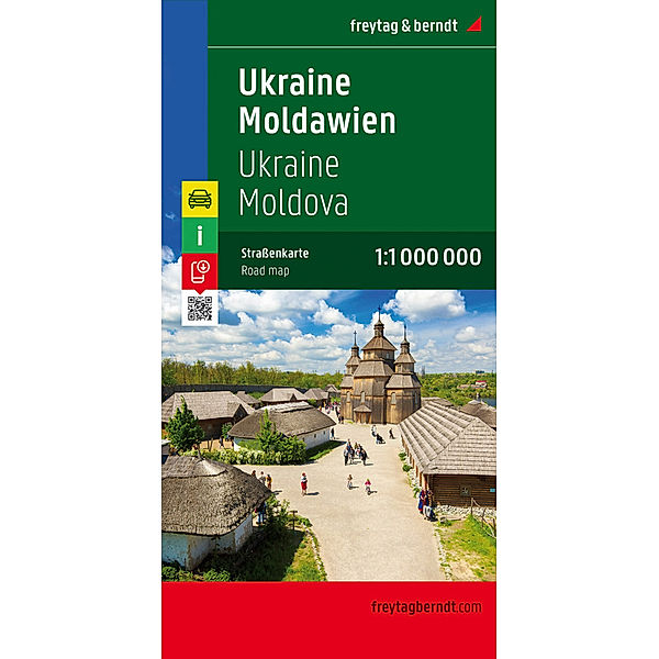 Ukraine - Moldawien, Straßenkarte 1:1 Mio.
