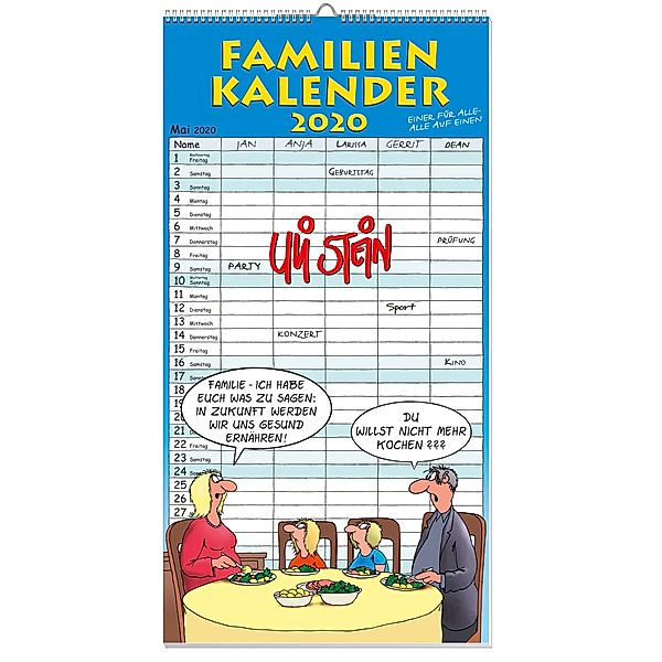 Uli Stein Familienkalender 2020