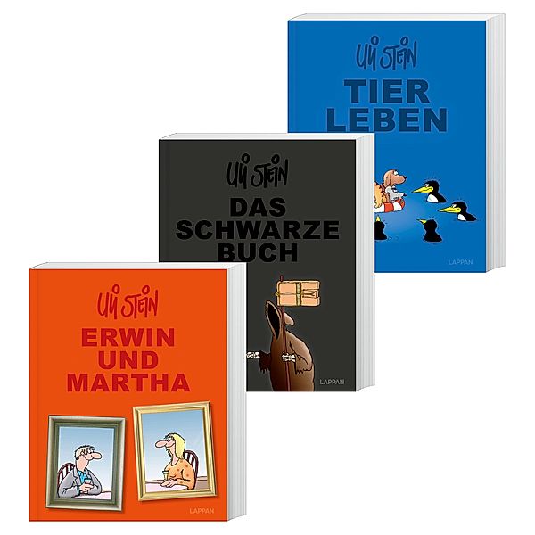 Uli Stein Gesamtausgabe 3er Set: Erwin und Martha/Das schwarze Buch/Tierleben, Uli Stein