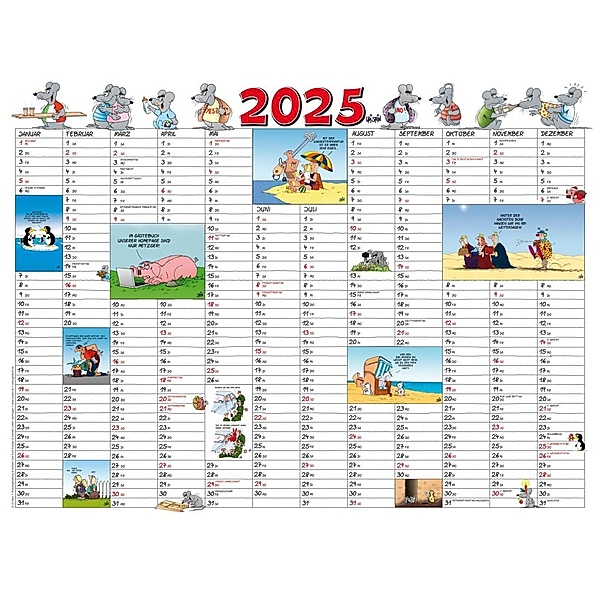 Uli Stein Kalenderkarte 2025 VE 5, Uli Stein