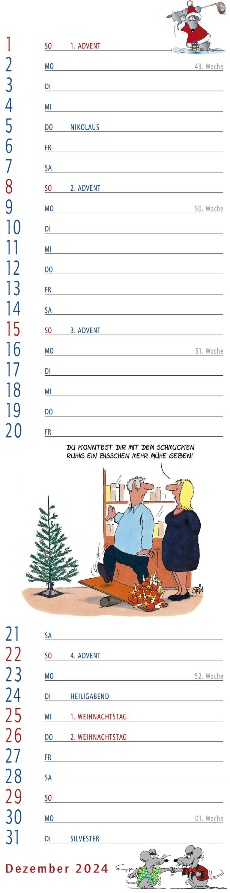 Uli Stein Streifenkalender 2024 - Kalender bei Weltbild.de kaufen
