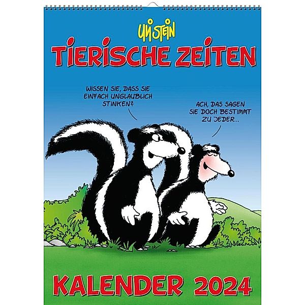 Uli Stein Tierische Zeiten 2024: Monatskalender für die Wand, Uli Stein