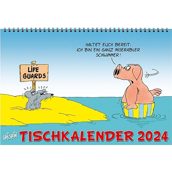Uli Stein Tischkalender 2024: Monatskalender zum Aufstellen, Uli Stein