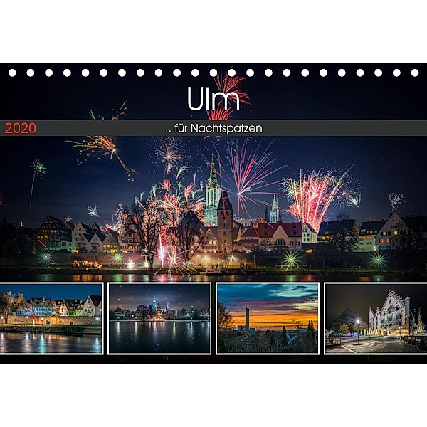 Ulm für Nachtspatzen (Tischkalender 2020 DIN A5 quer), Trancerapid Photography