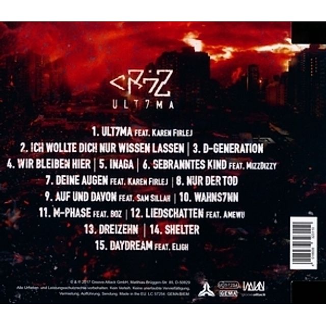 Ult7ma CD von Cr7z jetzt online bei Weltbild.de bestellen
