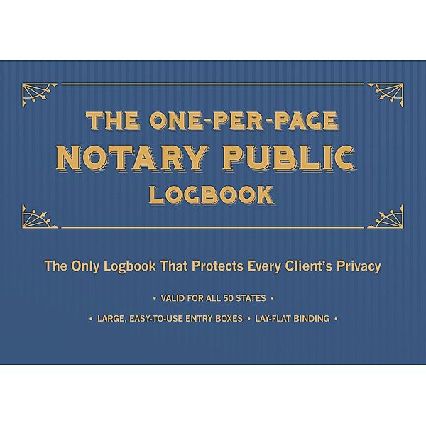 Ulysses Press: The One-Per-Page Notary Public Logbook
