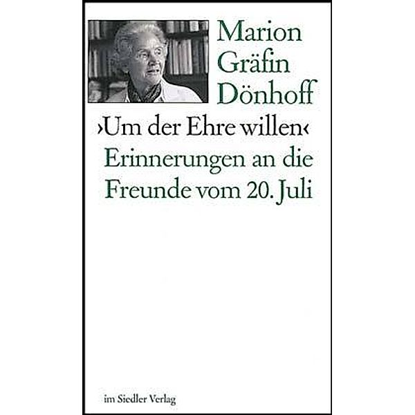 'Um der Ehre willen', Marion Gräfin Dönhoff