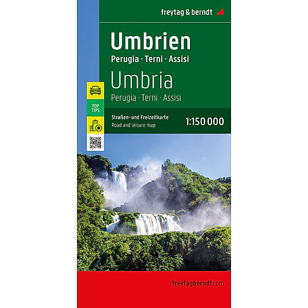 Umbrien, Straßen- und Freizeitkarte 1:150.000, freytag & berndt