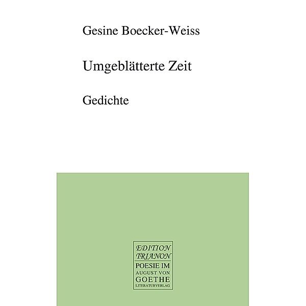 Umgeblätterte Zeit, Gesine Boecker-Weiss