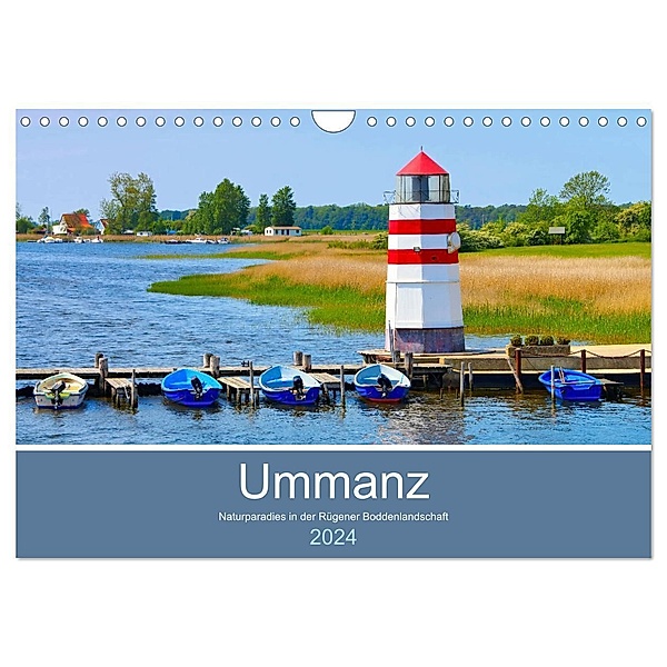 Ummanz - Naturparadies in der Rügener Boddenlandschaft (Wandkalender 2024 DIN A4 quer), CALVENDO Monatskalender, LianeM