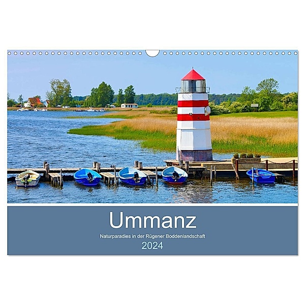 Ummanz - Naturparadies in der Rügener Boddenlandschaft (Wandkalender 2024 DIN A3 quer), CALVENDO Monatskalender, LianeM