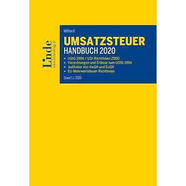 Umsatzsteuer-Handbuch 2020, Stefan Melhardt